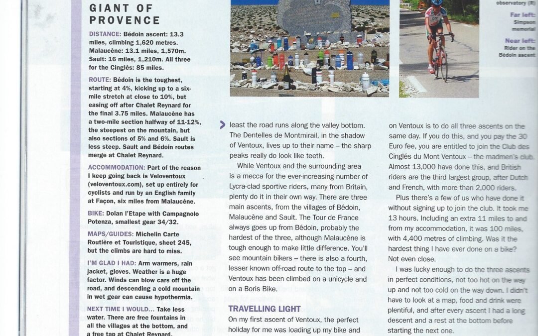 Mont Ventoux – more folklore….